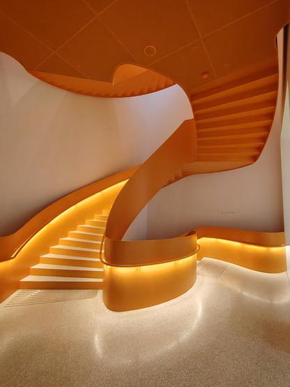 Stairs in the Pomo museum, Trondheim, Norway