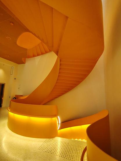 Stairs in Pomo art museum, Trondheim, Norway