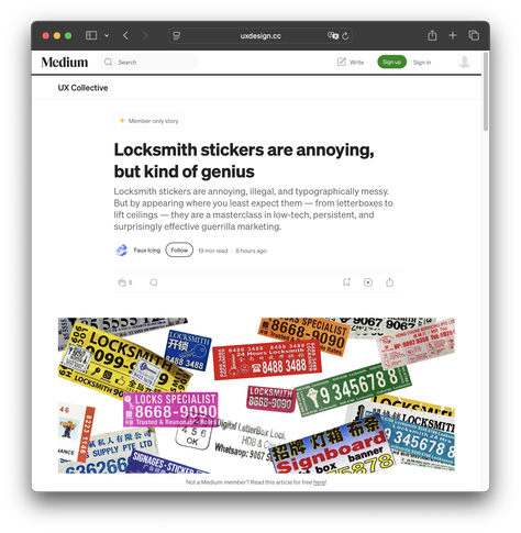 Posted media