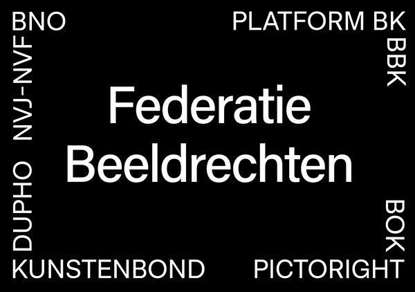 Platform BK, BBK, BKO, PICTORIGHT, Kunstenbond, Dupho, NVJ-NVF and BNO all together build the Federation for Imagerights