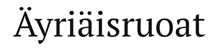 Finnish word: Äyriäisruoat